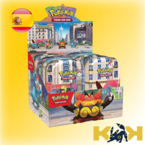 Case sellado 10 Mini Tins Luminose City ESP Pokémon TCG Español